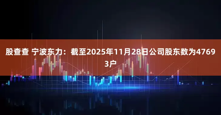 股查查 宁波东力：截至2025年11月28日公司股东数为47693户