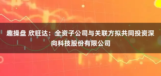 趣操盘 欣旺达：全资子公司与关联方拟共同投资深向科技股份有限公司